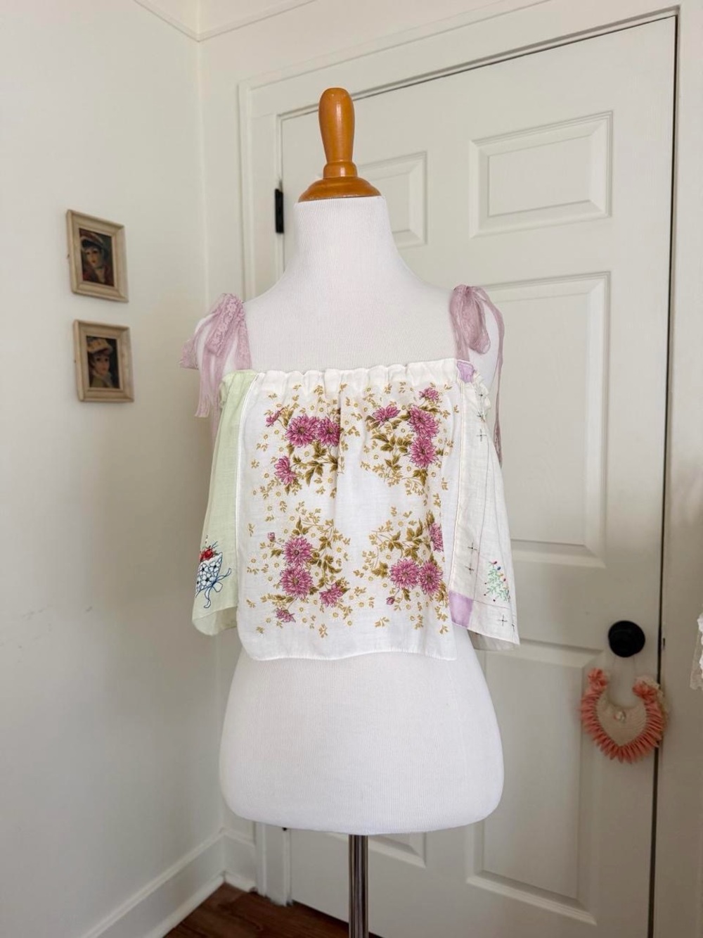 Hand Made Vintage Handkerchief Blouse
